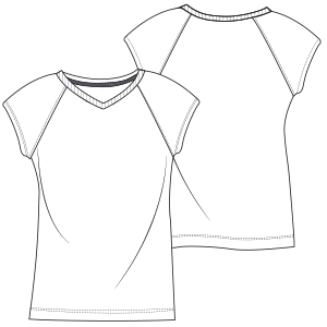 Fashion sewing patterns for T-Shirt L 7072